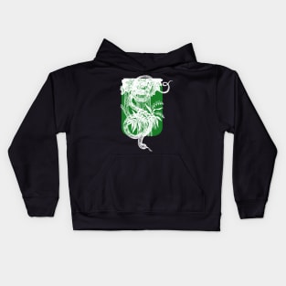 green snake Kids Hoodie